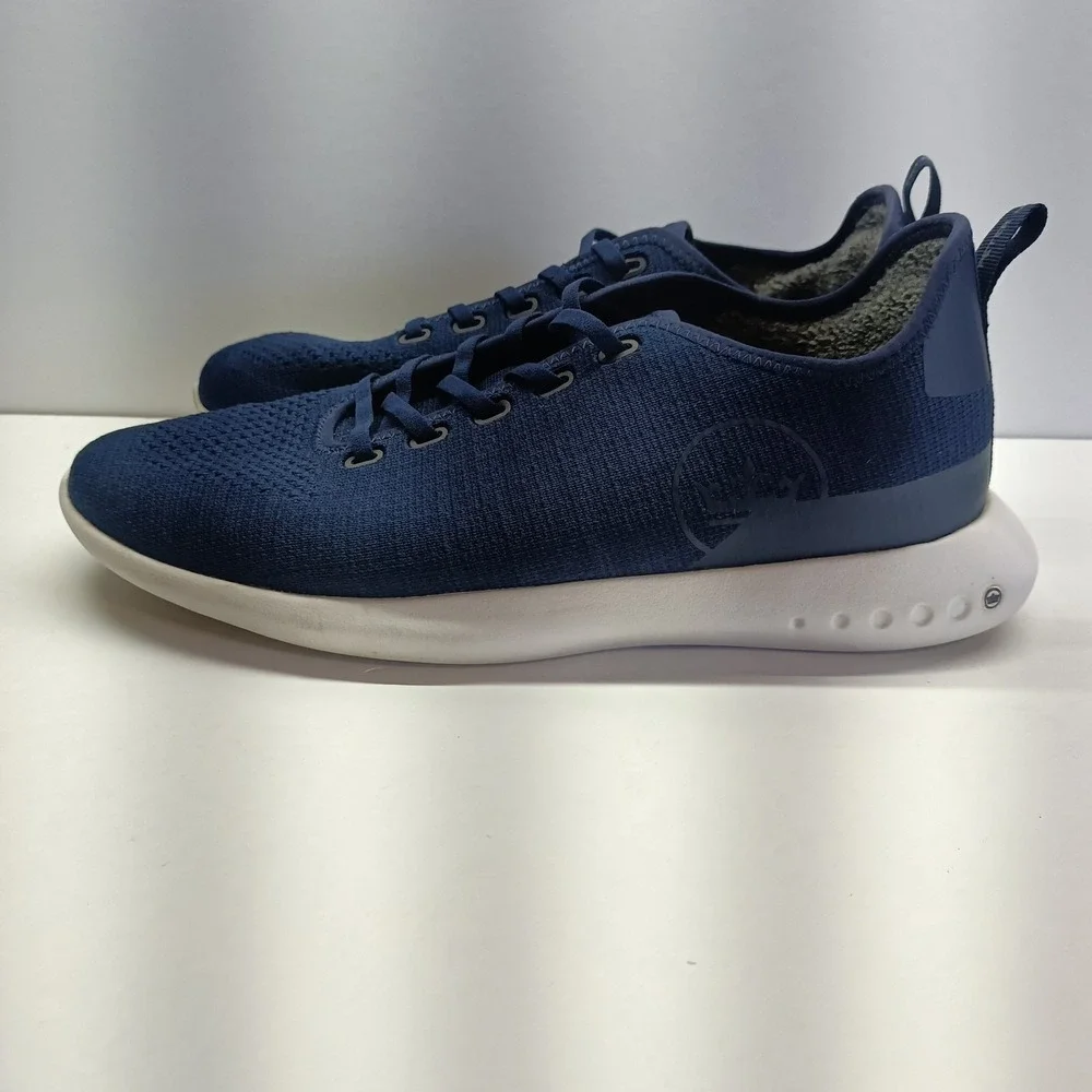 Peter Millar Men's Size 11.5 Blue Knit Athletic Comfort Sneakers‎ MF19EF02